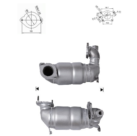 Catalizadores para coches NISSAN, OPEL, RENAULT