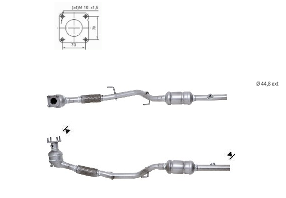 Catalizadores para coches SEAT, SKODA, VOLKSWAGEN