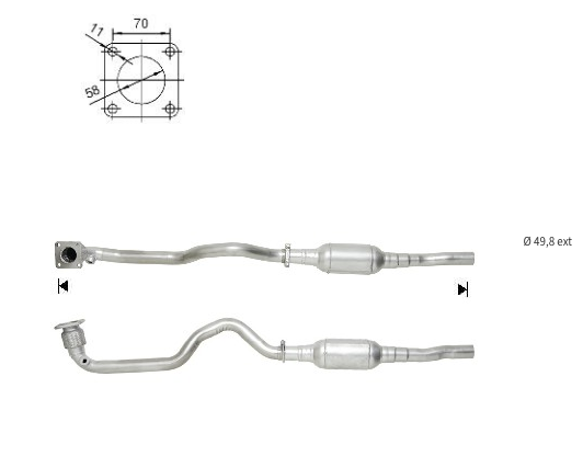 Catalizadores para coches SEAT, VOLKSWAGEN