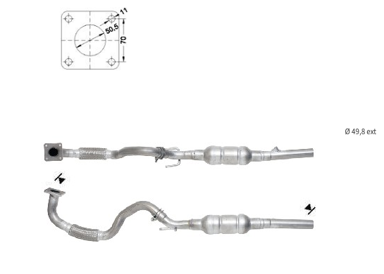 Catalizadores para coches SEAT, VOLKSWAGEN