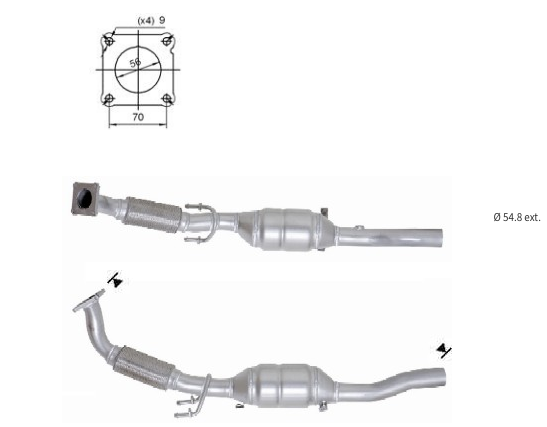 Catalizadores para coches SKODA, VOLKSWAGEN